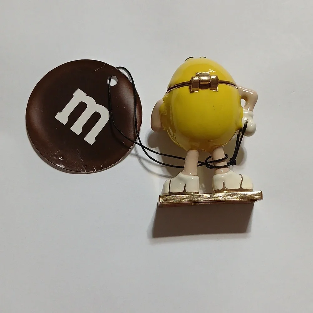 M&M Monet Trinket Jewelry Box Yellow Peanut Character